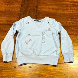 Polo Ralph Lauren girls top light blue size 7
